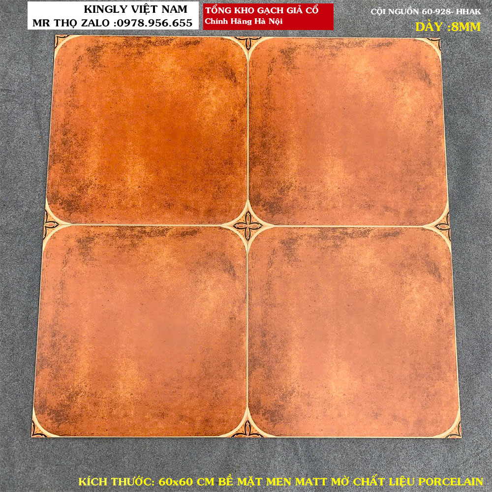 Gạch lát nền giả cổ 60x60 Cội Nguồn 60-928